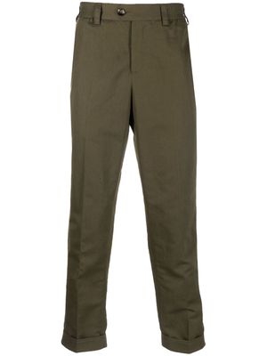 PT Torino cropped tapered trousers - Green