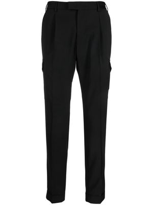 PT Torino cropped wool trousers - Black
