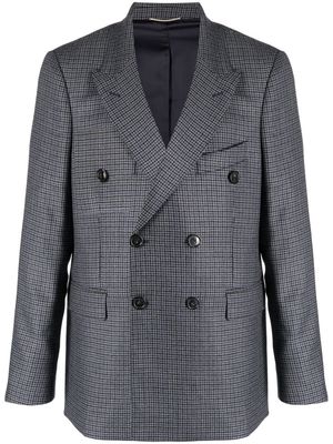 PT Torino double-breasted check blazer - Grey