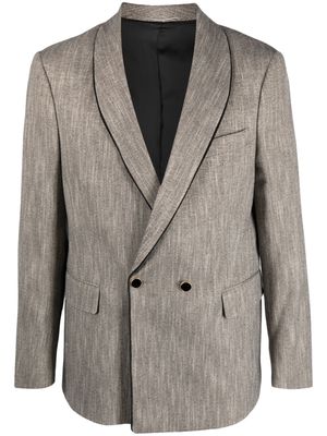 PT Torino double-breasted mélange blazer - Grey