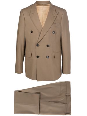 PT Torino double-breasted suit - Brown
