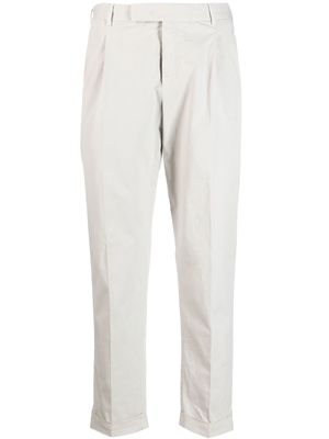 PT Torino feather-detail mid-rise trousers - Neutrals
