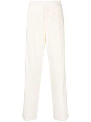 PT Torino feather-detail tailored trousers - Neutrals