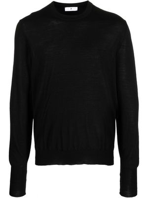 PT Torino fine-knit virgin wool jumper - Black