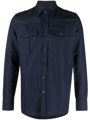 PT Torino flap-pocket shirt - Blue