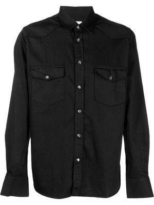 PT TORINO flap-pockets button-up shirt - Black