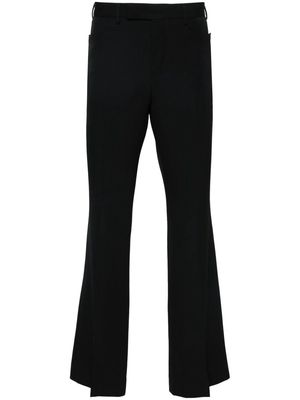 PT Torino flared wool trousers - Black