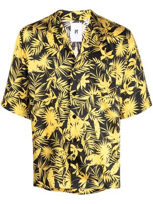 PT Torino floral-print shirt - Yellow