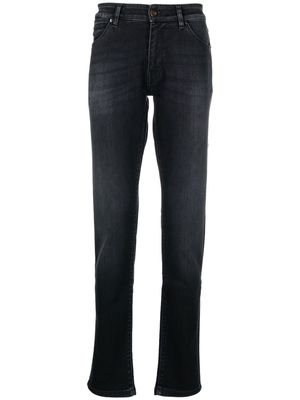 PT TORINO high-rise slim-fit jeans - Black