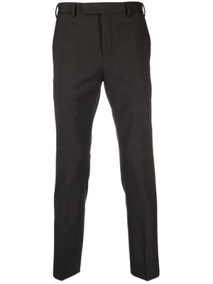 PT Torino houndstooth-pattern tailored trousers - Brown