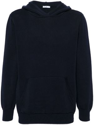 PT Torino jersey-texture cotton hoodie - Blue