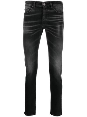 PT Torino logo-patch skinny jeans - Black