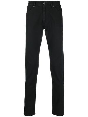 PT TORINO logo-patch slim-cut jeans - Black