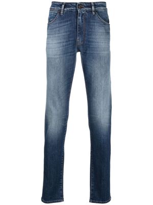 PT TORINO logo-patch slim-cut jeans - Blue