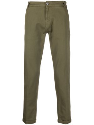 PT Torino logo-patch slim-cut jeans - Green