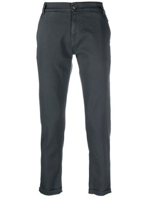 PT TORINO logo-patch slim-cut jeans - Grey
