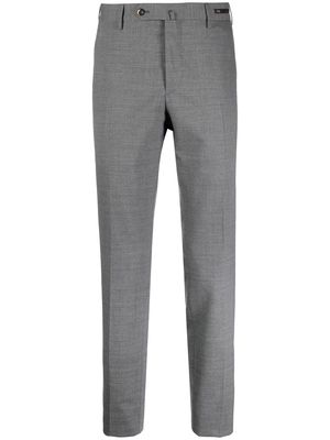 PT Torino logo-patch tailored suit trousers - Grey