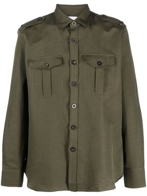 PT Torino long-sleeve buttoned shirt - Green