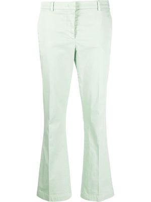 PT TORINO low-rise four-pocket cropped trousers - Green