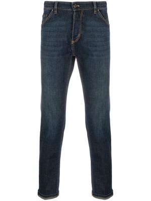 PT Torino low-rise stretch-cotton tapered jeans - Blue