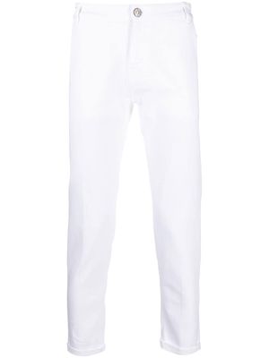 PT TORINO mid-rise slim-fit jeans - White
