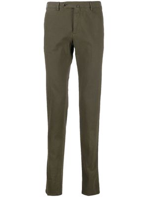 PT TORINO mid-rise straight-leg trousers - Green