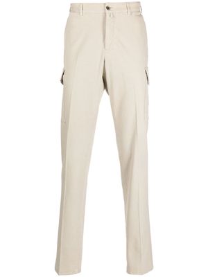 PT TORINO mid-rise tapered trousers - Neutrals