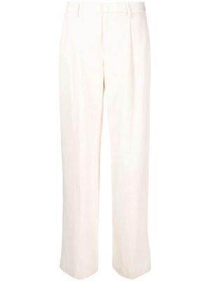 PT TORINO mid-waist straight trousers - White