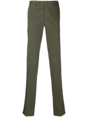 PT Torino modal-blend straight-leg chino trousers - Green