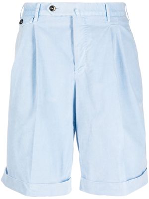 PT Torino off-centre button-fastening Bermuda shorts - Blue