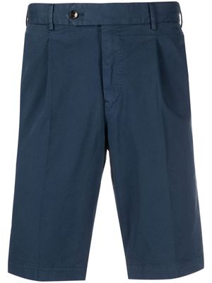 PT Torino off-centre button shorts - Blue