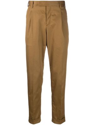 PT Torino off-centre tapered-leg trousers - Neutrals