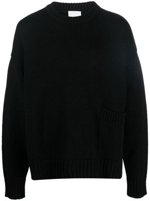 PT TORINO patch-pocket virgin wool jumper - Black