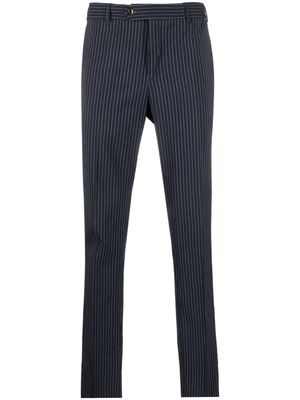PT Torino pinstripe straight-leg wool trousers - Blue