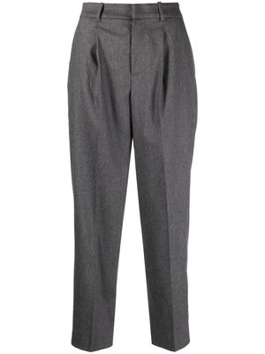 PT Torino pintuck tapered-leg trousers - Grey