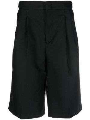 PT Torino pleat-detail tailored shorts - Black
