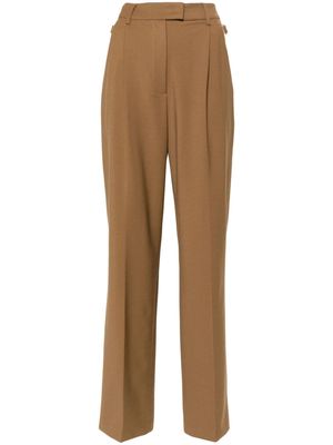 PT Torino pleat-detail tailored trousers - Brown