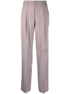 PT Torino pleat-detail tailored trousers - Purple