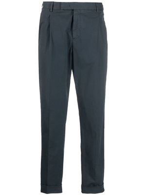 PT Torino pleat-detail tapered trousers - Blue