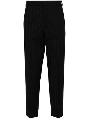 PT Torino plissé wool tailored trousers - Black