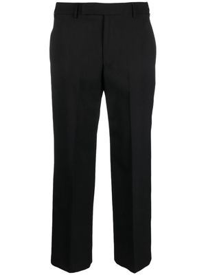 PT Torino pressed-crease concealed-fastening straight trousers - Black
