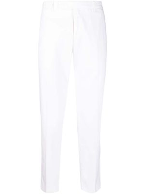 PT Torino pressed-crease cropped trousers - White