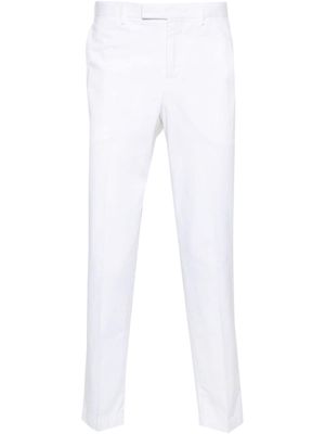 PT Torino pressed-crease slim-cut trousers - White