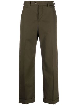PT Torino pressed-crease straight-leg trousers - Green