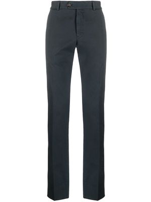 PT Torino pressed-crease stretch-cotton tailored trousers - Blue