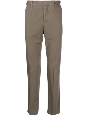 PT Torino pressed-crease tapered trousers - Brown