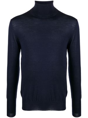 PT Torino roll neck knitted jumper - Blue