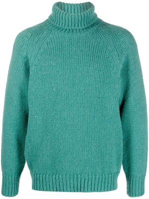 PT Torino roll neck knitted jumper - Green