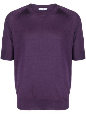 PT Torino short-sleeve knitted T-shirt - Purple