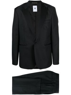 PT Torino single-breasted wool-blend blazer - Black